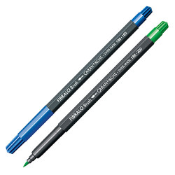 Caran d'ache fibralo brush felt-tip pens with a brush tip