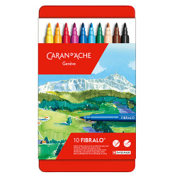Caran d'Ache fibralo set of 10 felt-tip pens
