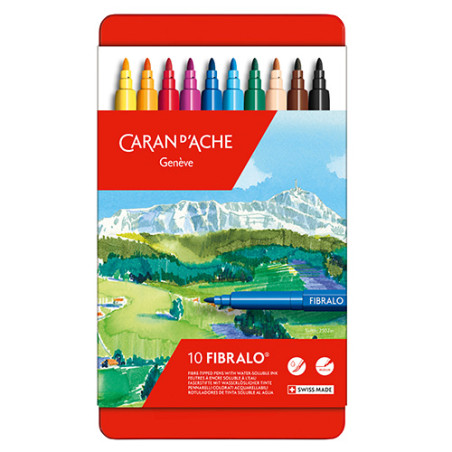 Caran d'Ache fibralo set of 10 felt-tip pens