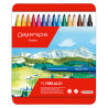 Caran d'Ache fibralo set of 15 felt-tip pens in metal case