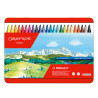 Caran d'Ache fibralo, set of 24 felt-tip pens, metal case