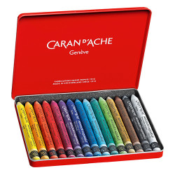 Caran d'Ache neocolor II pastele woskowe 15 sztuk metal opak - sklep p