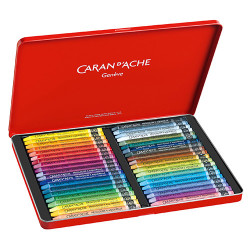 Caran d'Ache neocolor II wax pastels 40 pieces metal pack