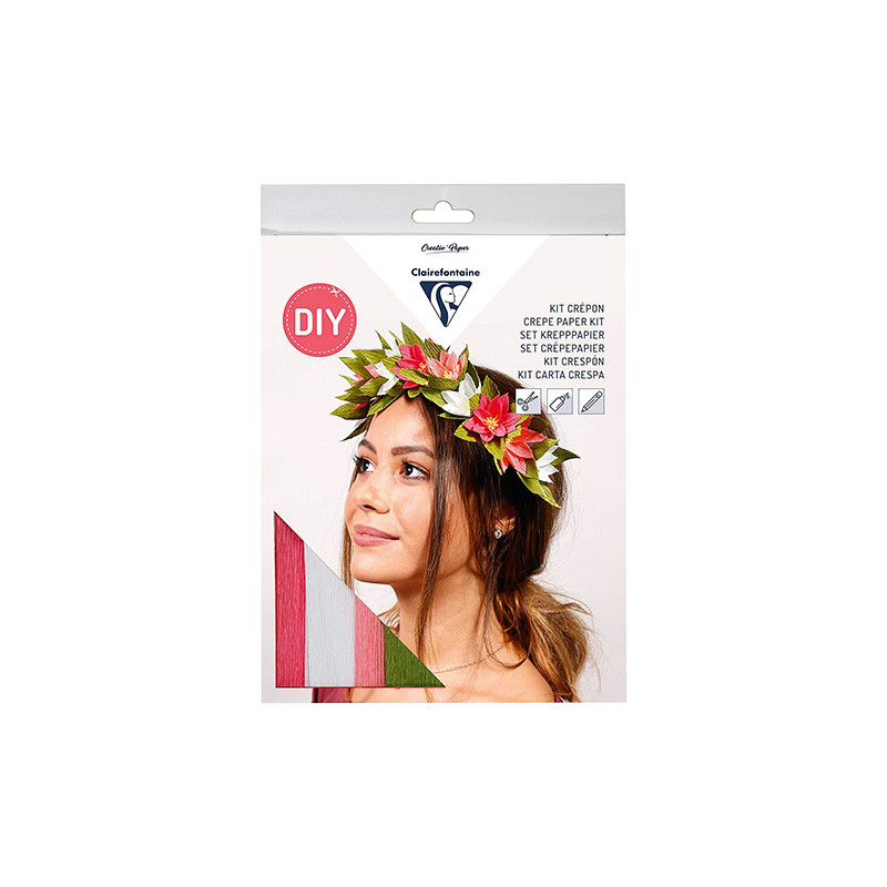 Clairefontaine wreath of flowers creative set