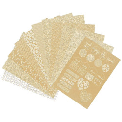 Clairefontaine papier dekoracyjny kraft floral A4 20 arkuszy - sklep p