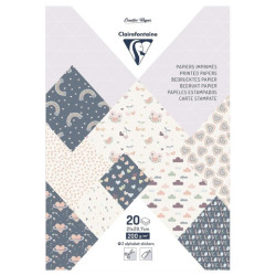 Clairefontaine papier dekoracyjny little love A4 20 arkuszy - sklep pl