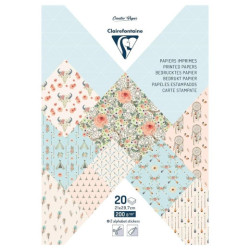Clairefontaine boheme chic decorative paper A4 20 sheets