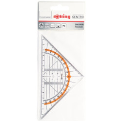 Rotring ekierka geometryczna centro 16cm, 45 - sklep plastyczny - szał