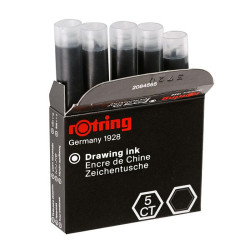 Rotring black isograph cartridges
