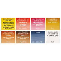 Winsor&Newton cotman portrait zestaw 8 półkostek - sklep plastyczny -