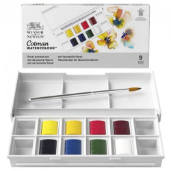 Winsor&Newton cotman set of 8 floral half-cubes