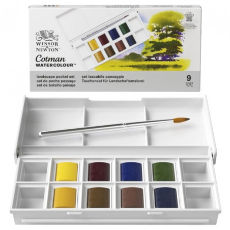 Winsor&Newton cotman set of 8 landscape half-cubes