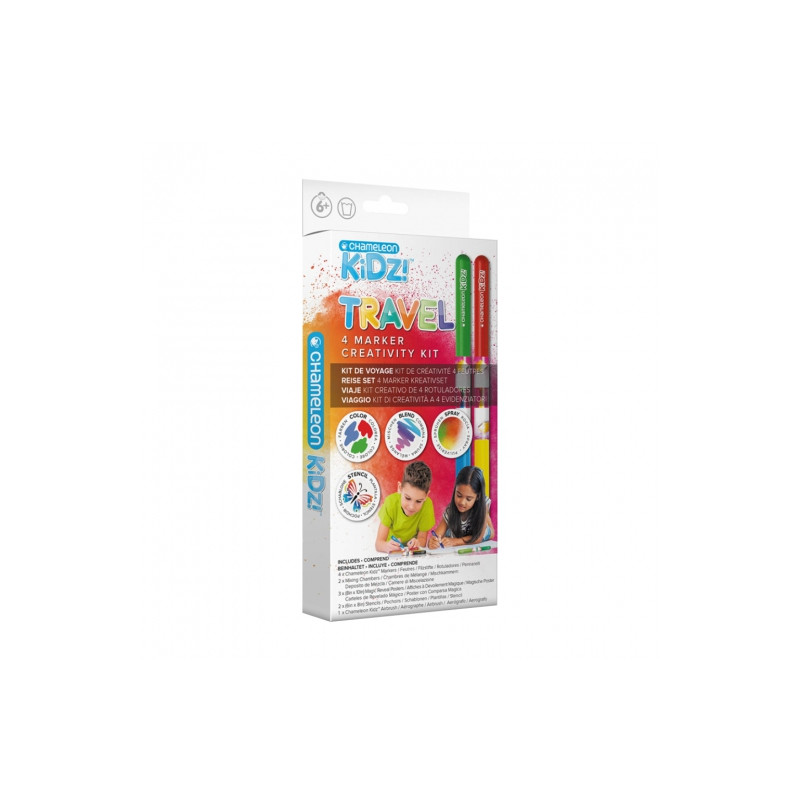 Chameleon kidz travel 4 color creativity kit - sklep plastyczny - szał