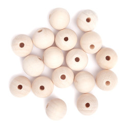 DP Craft Wooden Beads 20mm 40g