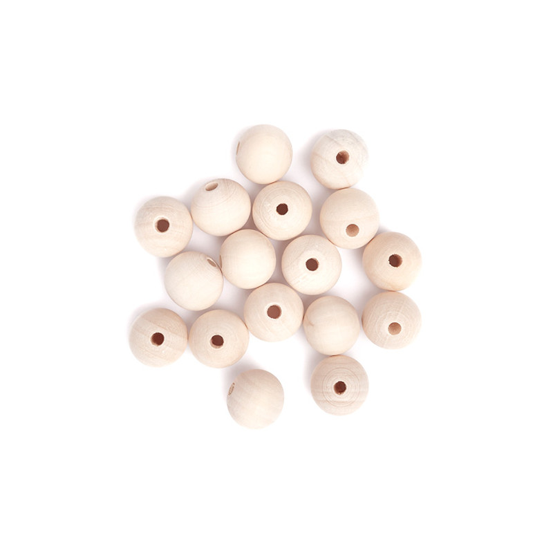 DP Craft Wooden Beads 20mm 40g