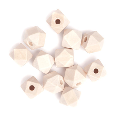 DP Craft drewniane koraliki geometryczne 12mm 12 sztuk - sklep plastyc