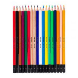 Bruynzeel set of 12 + 6 crayons in a metal tube