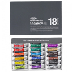 Holbein artists gouache set 18x15ml