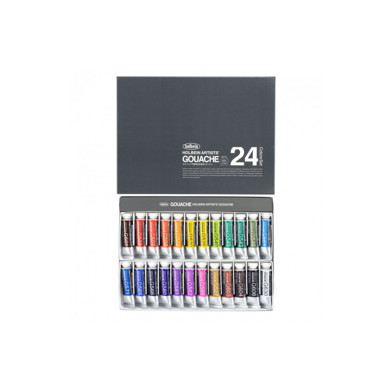 Holbein artists gouache set 24x15ml