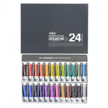 Holbein artists gouache set 24x15ml