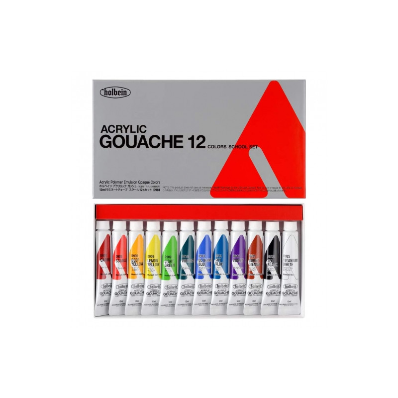 Holbein acryla gouache school set gouache set 12 pcs
