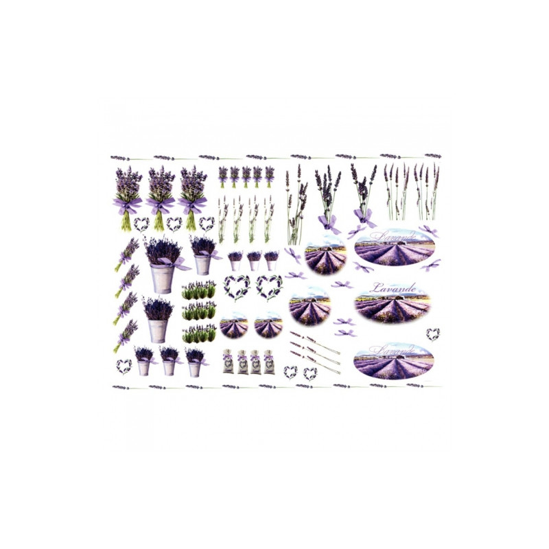 Decoupage paper A3 ITD 0105 lavender