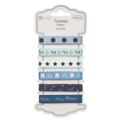 DP Craft winter bear set of ribbons 6 x 2m