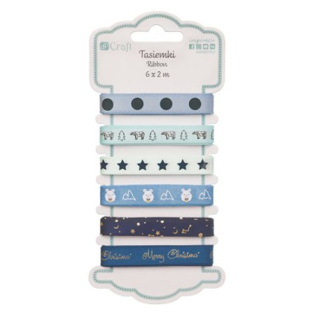 DP Craft winter bear set of ribbons 6 x 2m