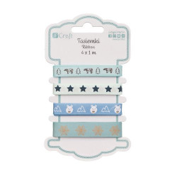 DP Craft winter bear set of ribbons 4 x 1m
