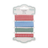DP Craft checked 4 x 1m ribbon set