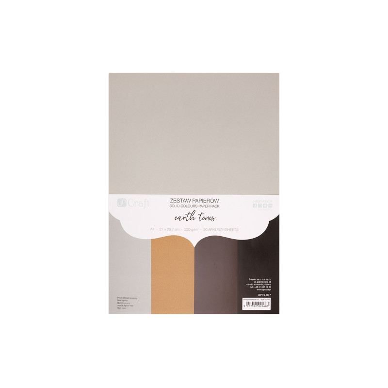 DP Craft earth tones A4 set 220g 20 sheets
