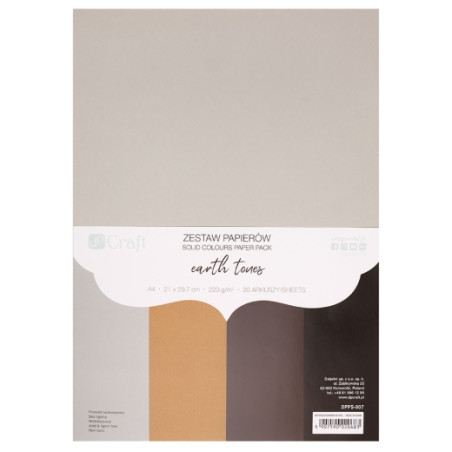 DP Craft earth tones A4 set 220g 20 sheets