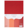 DP Craft red tones A4 set of 220g 20 sheets