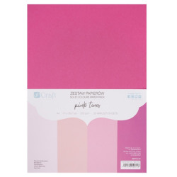 DP Craft set of pink tones A4 220g 20 sheets