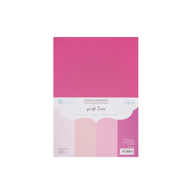 DP Craft set of pink tones A4 220g 20 sheets