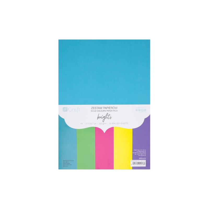 DP Craft brights A4 set 220g 20 sheets