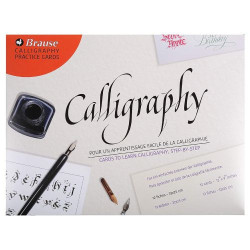 Brause set of cards for learning caligraphy 12 sheets 32x25cm