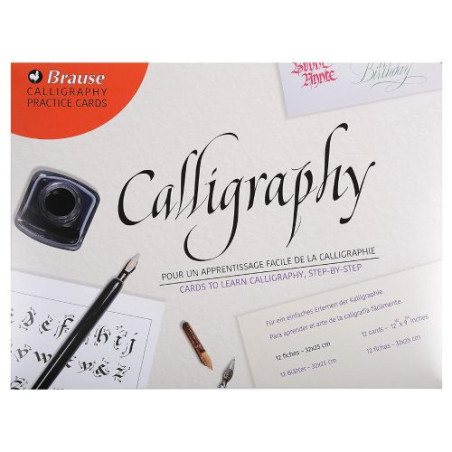 Brause set of cards for learning caligraphy 12 sheets 32x25cm