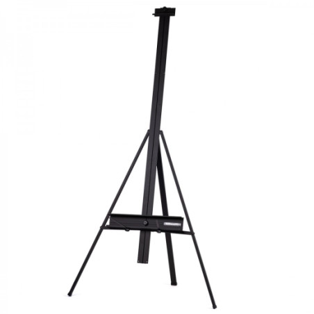 Black aluminum tripod studio easel