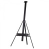 Black aluminum tripod studio easel