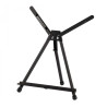 Black aluminum table easel in a cover