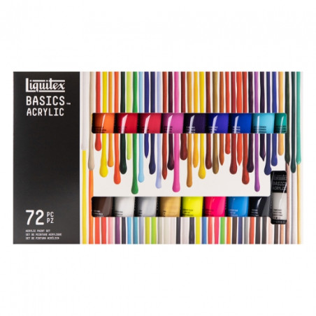 Liquitex set of basics acrylic paints 72x22ml