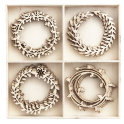 DP Craft wood shapes frame 20 pieces