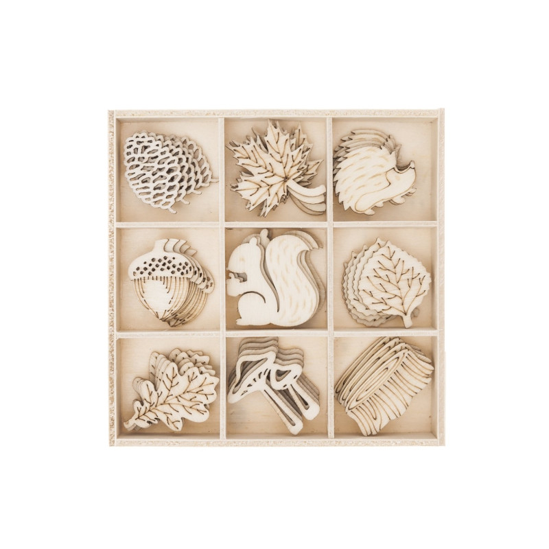 DP Craft wood shapes forest 45 pieces