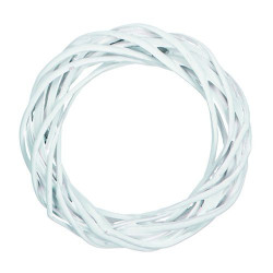 DP Craft white wicker garland