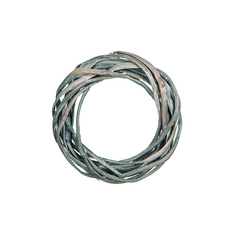 DP Craft gray wicker garland 15cm