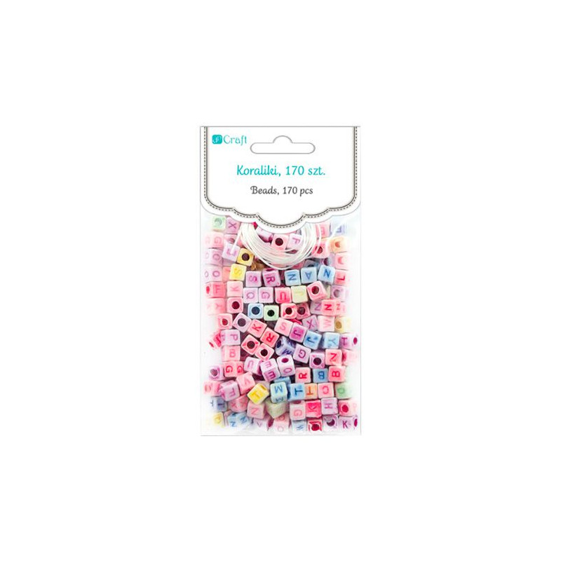 DP Craft Letter Beads 5x5mm 170 pieces