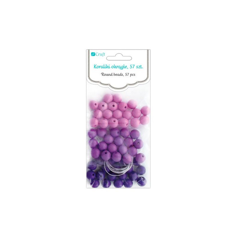 DP Craft berry round beads 57 pieces