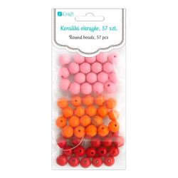 DP Craft koraliki okrągłe sherbet 57 sztuk
