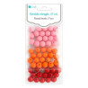DP Craft sherbet round beads 57 pieces